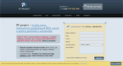 Desktop Screenshot of pcproject.cz